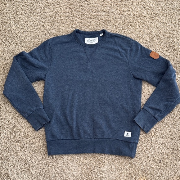 Wanakome Tops - Wanakhome Womens Super Soft Heathered Blue Crewneck Crew Sweatshirt, sz M